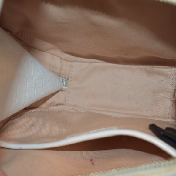 Rebecca Minkoff White Kate Circle Unique Crossbody Leather Bag with top handle - Picture 8 of 16